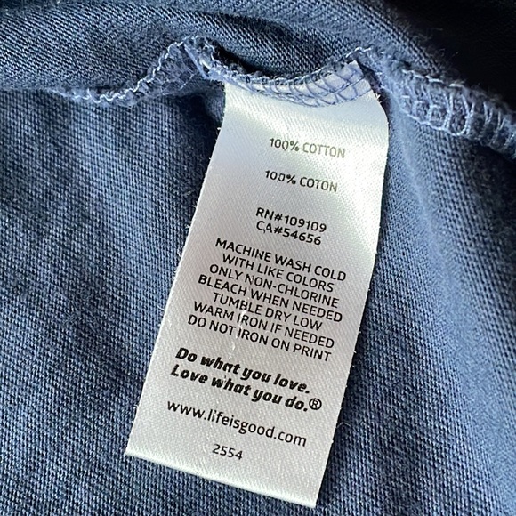 Life is Good long sleeve T shirt size L - Picture 5 of 5